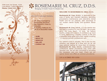 Tablet Screenshot of drrosiemariecruz.com